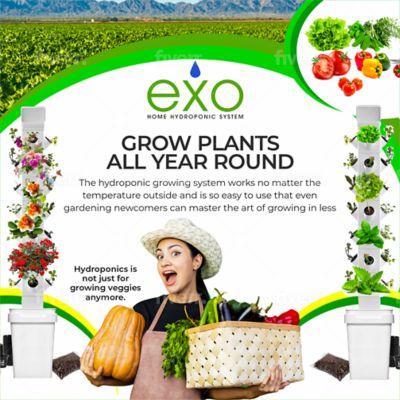 Image showing  6-Tier 24 Plant Hydroponic Garden Tower Will Grow 24 Vegetables