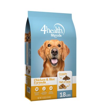 4health Shreds Adult Chicken and Rice Formula Dry Dog Food, 18 lb. Bag