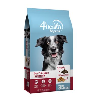 4health Shreds Adult Beef and Rice Formula Dry Dog Food, 35 lb. Bag