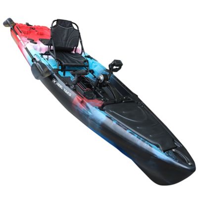 Reel Yaks 11.5ft Reactor Propeller Pedal Drive Fishing Kayak 550lbs Capacity Ultrawide for Stability, Electronics Panel