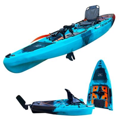 Reel Yaks 10.8ft Rapido Modular Propeller Drive Fishing Kayak Super Lightweight, 400lbs Capacity Easy to Store - Easy to Carry