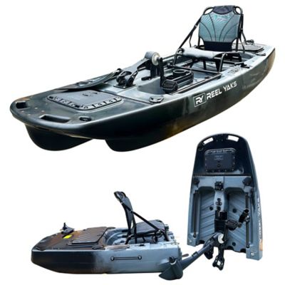 Reel Yaks 9.5 ft. Raider Modular Propeller Drive Fishing Kayak Super Lightweight, 380lbs. Capacity, Easy to Store, Easy to Carry