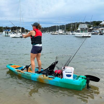 Image showing 5 th Reel Yaks 10 ft. Radar Modular Propeller Drive Fishing Kayak Super Lightweight, 430 lb. Capacity, Easy to Store, Easy to Carry