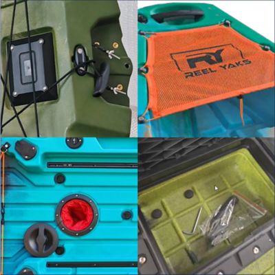 Image showing 8 th Reel Yaks 10 ft. Radar Modular Propeller Drive Fishing Kayak Super Lightweight, 430 lb. Capacity, Easy to Store, Easy to Carry