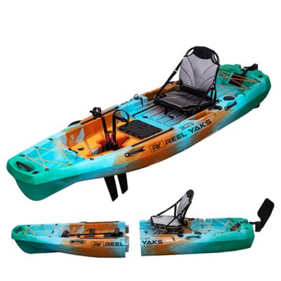 Reel Yaks 10 ft. Radar Modular Fin Drive Fishing Kayak Super Lightweight, 430 lb. Capacity, Easy to Store - Easy to Carry