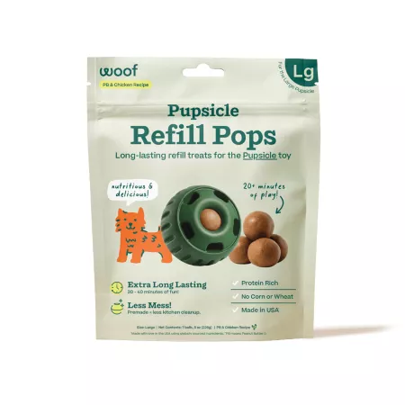 Woof Chicken Refill Pops Large Dog Soft & Chewy Treats