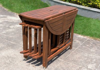 Image showing  Acacia Folding Dining Chairs, Set of 4