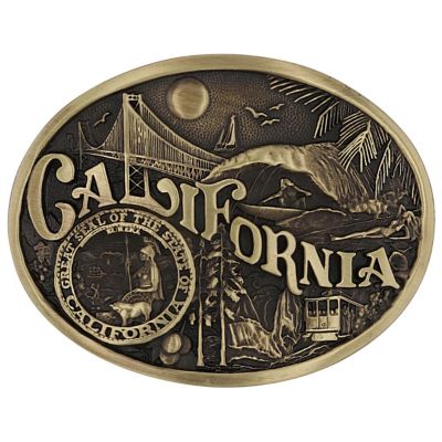 Montana Silversmiths California State Heritage Attitude Buckle, 60811CAC