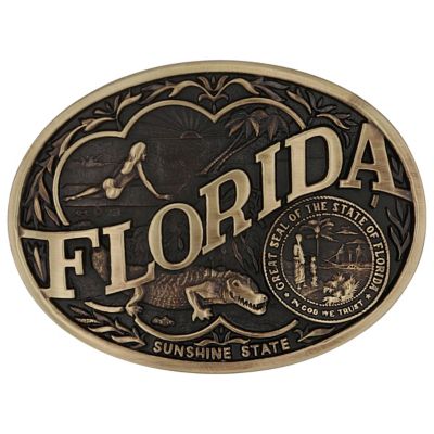 Montana Silversmiths Florida State Heritage Attitude Buckle, 60811FLC