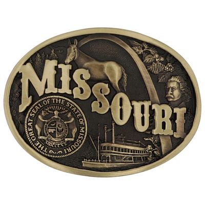 Montana Silversmiths Missouri State Heritage Attitude Buckle, 60811MOC