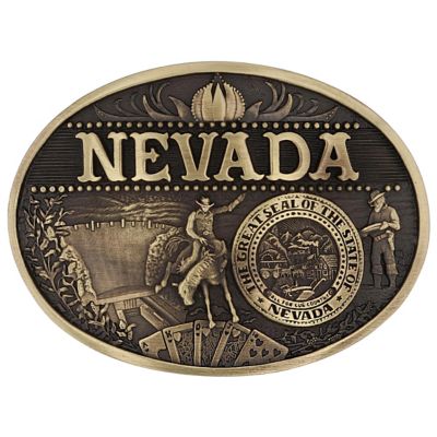 Montana Silversmiths Nevada State Heritage Attitude Buckle, 60811NVC