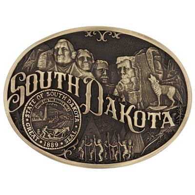 Montana Silversmiths South Dakota State Heritage Attitude Buckle, 60811SDC