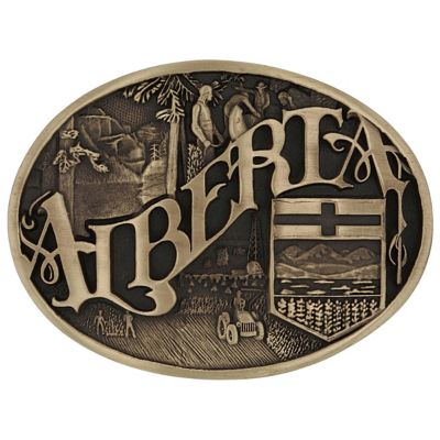 Montana Silversmiths Alberta Province Heritage Attitude Buckle, 61263C