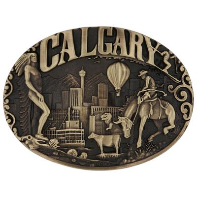 Montana Silversmiths Calgary Alberta Province Heritage Attitude Buckle, 61264C