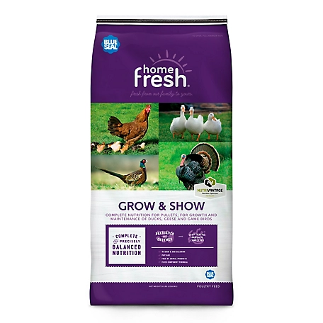 Blue Seal Home Fresh Grow & Show Poultry Feed Crumble, 50 lb.