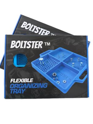 Boltster Two Pack Flexible Organizing Tray, Blue