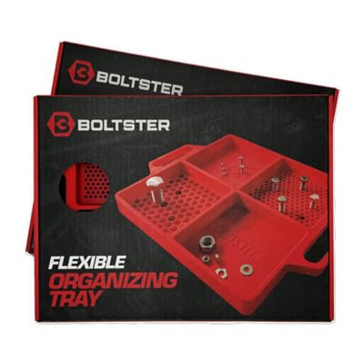 Boltster Two Pack Flexible Organizing Tray, Red