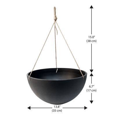 Image showing  Acerra Hanging Basket, 2 pk. Black