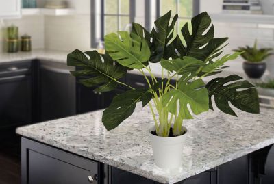 Image showing  Faux Plant Monstera 19 in.