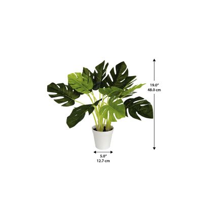 Image showing  Faux Plant Monstera 19 in.