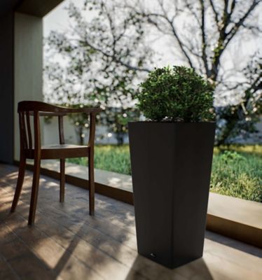 Image showing  Aventis Square Planter With Shelf Faux