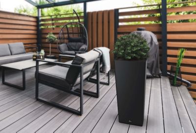 Image showing  Aventis Square Planter With Shelf Faux