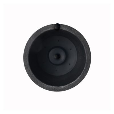 Image showing  20 in. Tall Crete Planter Black, 2 pk.