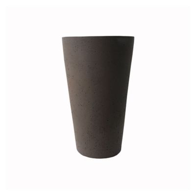 Image showing  25 in. Tall Crete Planter Brownstone