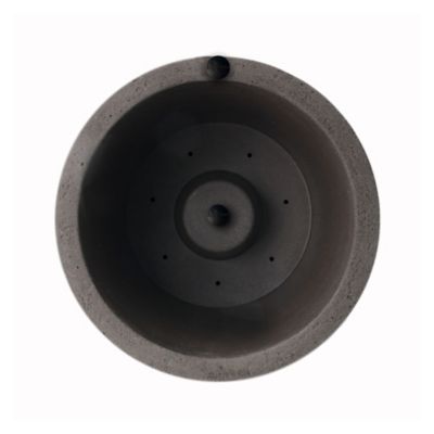 Image showing  25 in. Tall Crete Planter Brownstone