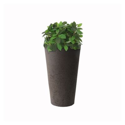 Image showing  20 in. Tall Crete Planter Brownstone, 2 pk.