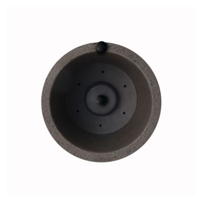 Image showing  20 in. Tall Crete Planter Brownstone, 2 pk.