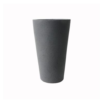 Image showing  25 in. Tall Crete Planter Warm Gray