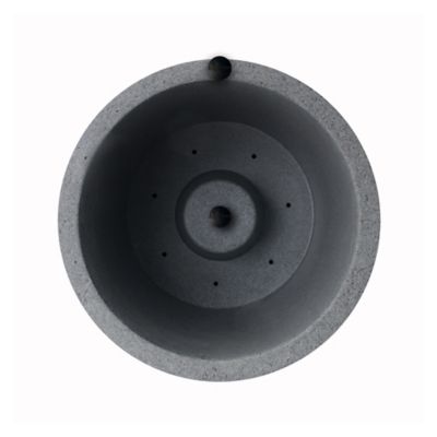 Image showing  25 in. Tall Crete Planter Warm Gray