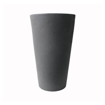 Image showing  30 in. Tall Crete Planter Warm Gray