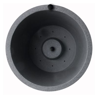 Image showing  30 in. Tall Crete Planter Warm Gray