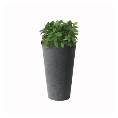 Image showing  20 in. Tall Crete Planter Warm Gray, 2 pk.