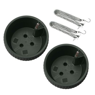 Image showing  10 in. Hanging Basket Black, 2 pk.