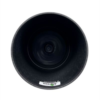 Image showing 3 th Algreen Acerra Cylinder Planter 13 x 11.5H Black, 2 pk.