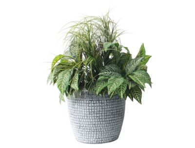 Image showing  Acerra Mosaic Planter 16 x 14 Concrete, 2 pk.