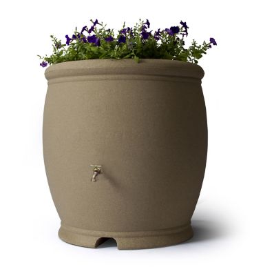 Algreen Barcelona 100 gal. Rain Barrel Sandstone
