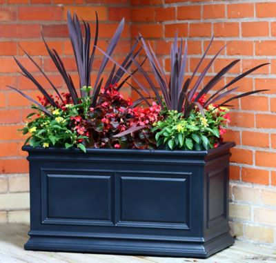 Image showing  Covington Trough Planter Self Water 30 in. Black