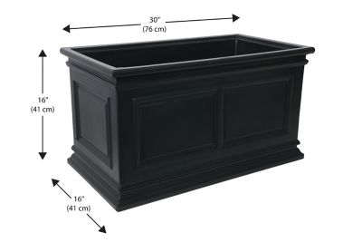 Image showing  Covington Trough Planter Self Water 30 in. Black