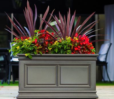 Image showing  Covington Trough Planter 30 in. Brownstone