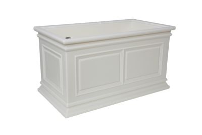 Algreen Covington Trough Planter 30 in. White