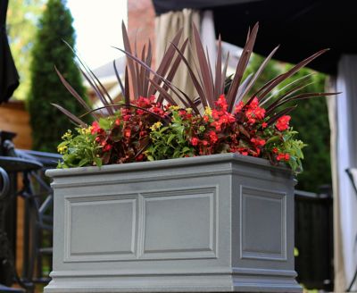 Image showing  Covington Trough Planter 30 in. Warm Gray