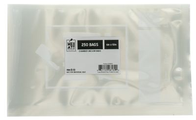 Image showing  6 in. x 10 in. Chamber Vacuum Bags, Clear, 250-Pack