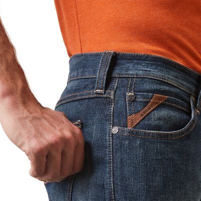 Image showing 3 th Ariat Men's Slim Fit Low-Rise Legacy M7 Straight Leg Jeans