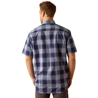 Image showing  Men's Rebar Made Tough Durastretch Collared Short-Sleeve Work Shirt