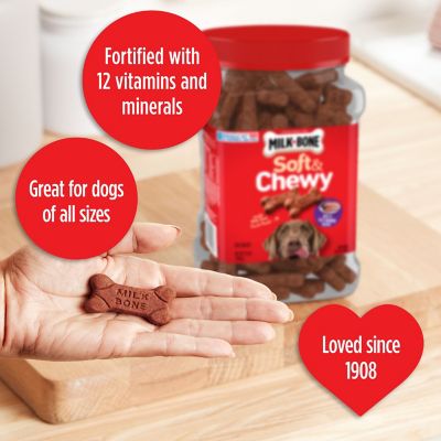 Image showing  Soft and Chewy Beef Flavor Dog Treats, 25 oz.