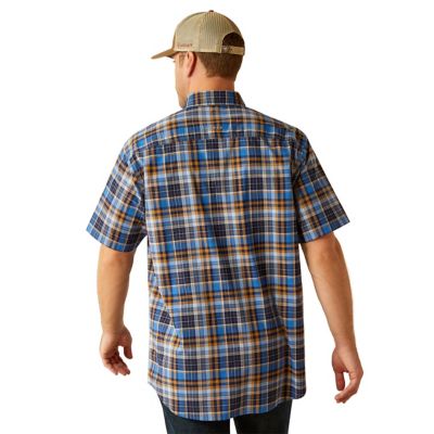 Image showing 1 th Ariat Men's Rebar Made Tough Durastretch Collared Short-Sleeve Work Shirt